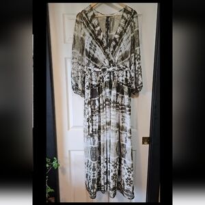 EUC Calvin Klein Tie Dye Midi Dress Size 16 NWOT